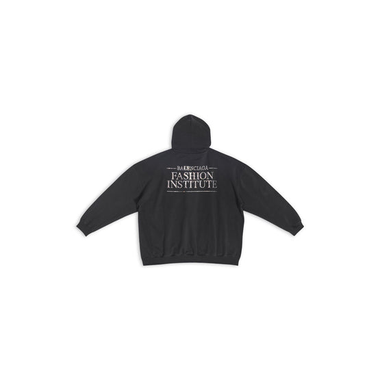 Women Large Fit Hoodie - Black/Silver