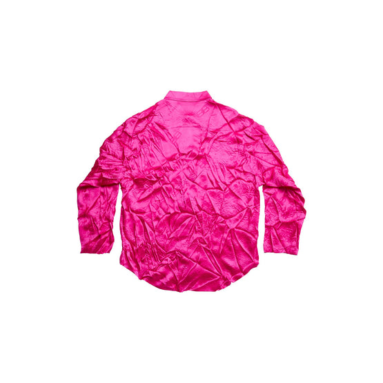 Women L/S Minimal Shirt - Lipstick Pink