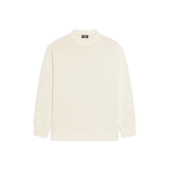 Men L/S Crewneck - Ecru