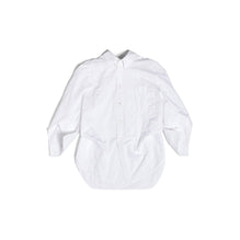 Women Diy Twisted Sleeve Shirt - White