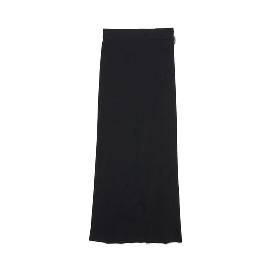 Women Midi Twisted Skirt - Black