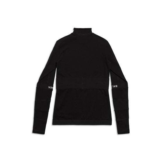 Women Patched Briefs Top - Black/White