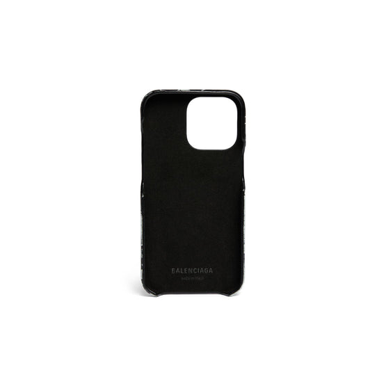 Men Cash Iphone 13 Pro Case - Black/L White