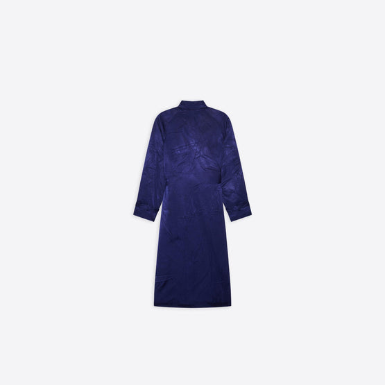 Women Backwrap Trench - Marine Blue