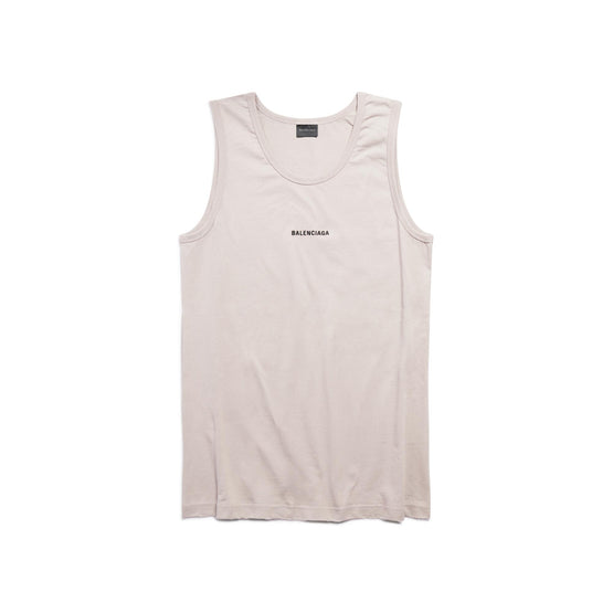 Men Loose Tank Top - Dust/Black