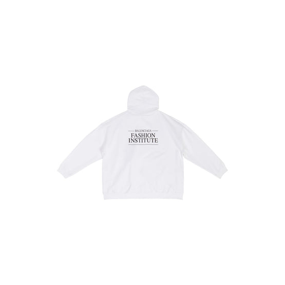 Women Large Fit Hoodie - White/Black