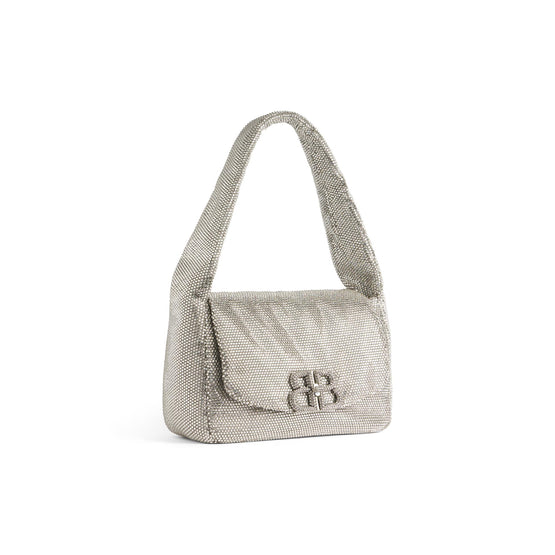 Women Monaco Sling Bag S - Smoke Grey + Strass