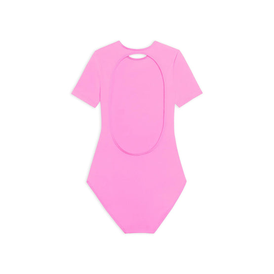 Women Sw Open Back Swim - Fuxia