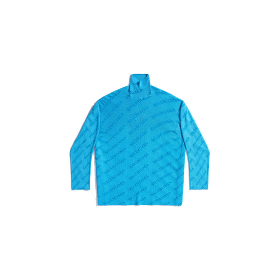 Women All-Over Turtleneck - Turquoise