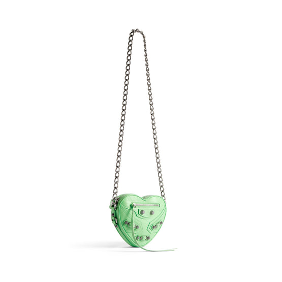 Women Le Cagole Heart Mini Bag - Mint Green