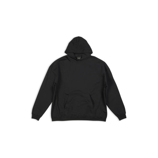 Men Large Fit Hoodie - Black/White