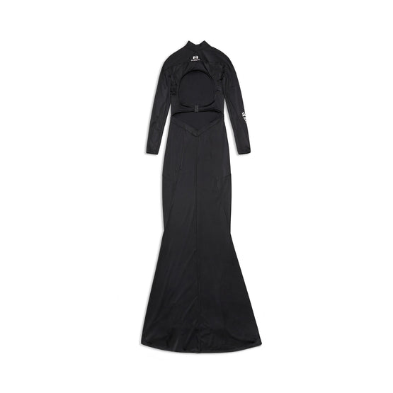 Women Activewear Gown - Black