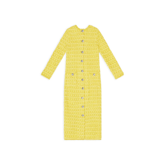 Women Back-To-Front Short Dress - Yellow
