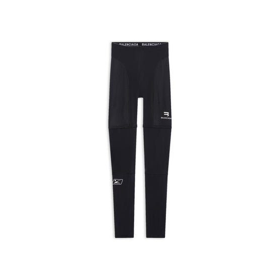 Women Leg Trompe L'Oeil Leggins - Black/White