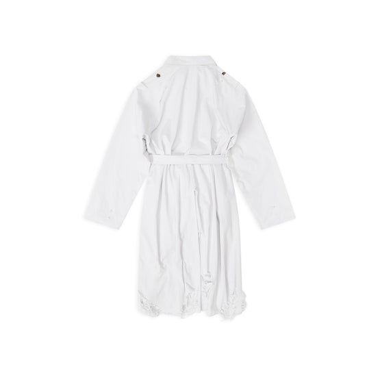 Women Diy Carcoat - Dirty White