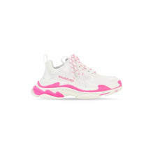 Kids Triple S Kids Fluo Accent/Nw - Fluo Pink/Whit/Grey