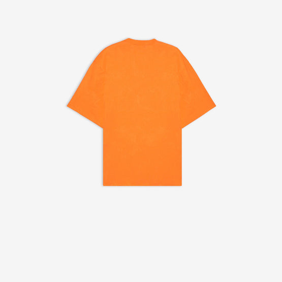 Men Xl T-Shirt - Fluo Orange/Black