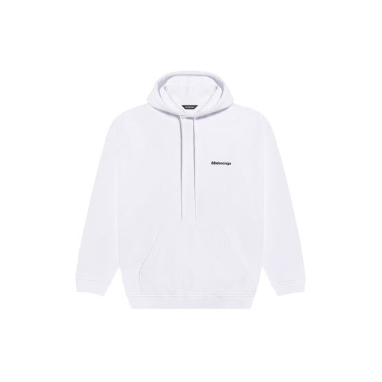 Men Medium Fit Hoodie - White/Black