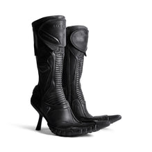 Women Biker Bootie H90 Calf/Tpu - Black