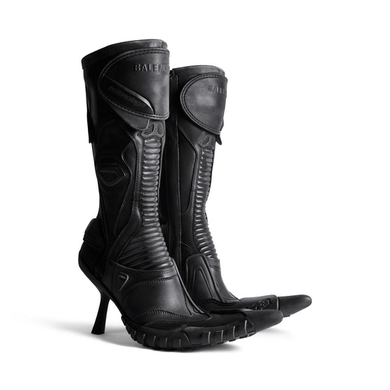 Women Biker Bootie H90 Calf/Tpu - Black