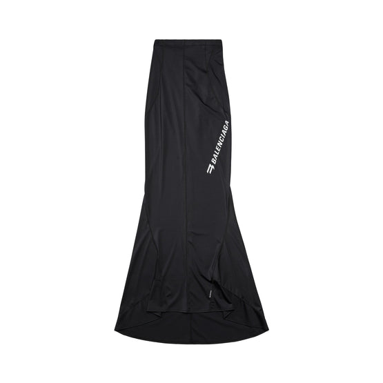 Women Activewear Mermaid Skirt - Black
