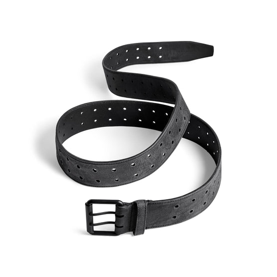 Men Double Holes Belt 50 - Black