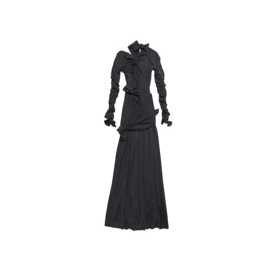 Women Knot Gown - Black