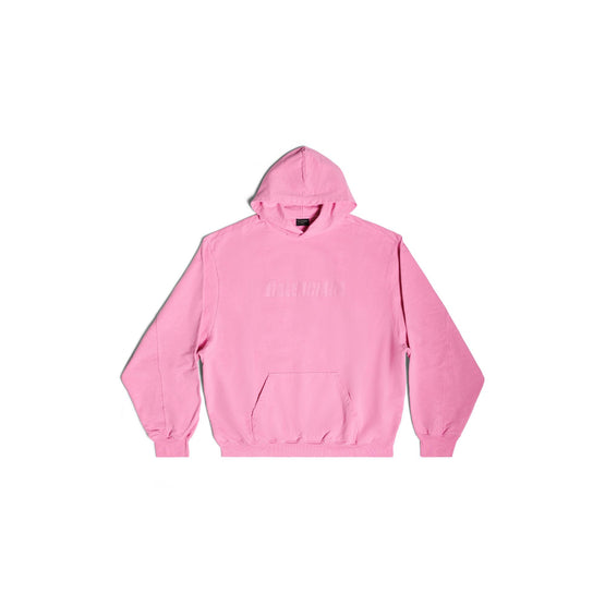 Men Destroyed  Hoodie - Pink/Pink