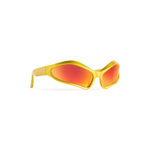 Unisex Fennec Oval 0314S - Yellow/Mirror Red