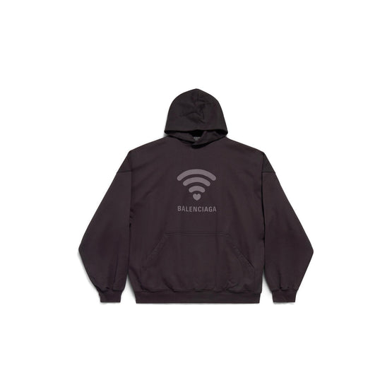 Men Large Fit Hoodie - Washed Black/Anthrac