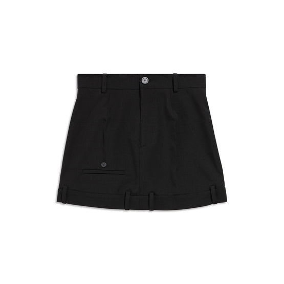 Women Deconstructed Mini Skirt - Black