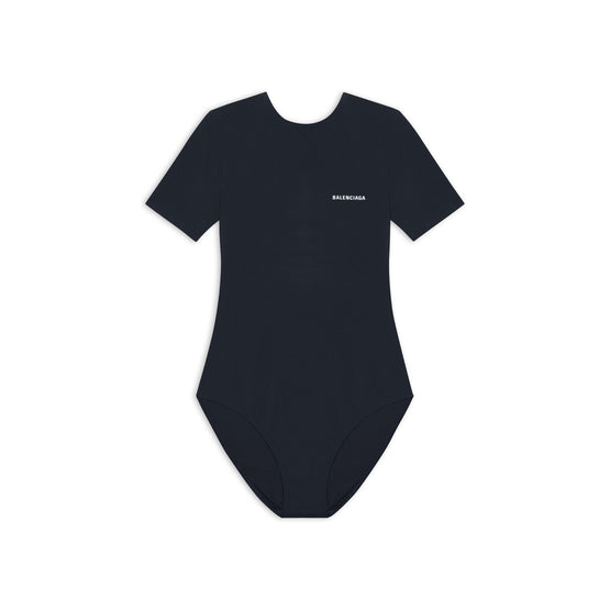 Women Sw Open Back Swim - Black