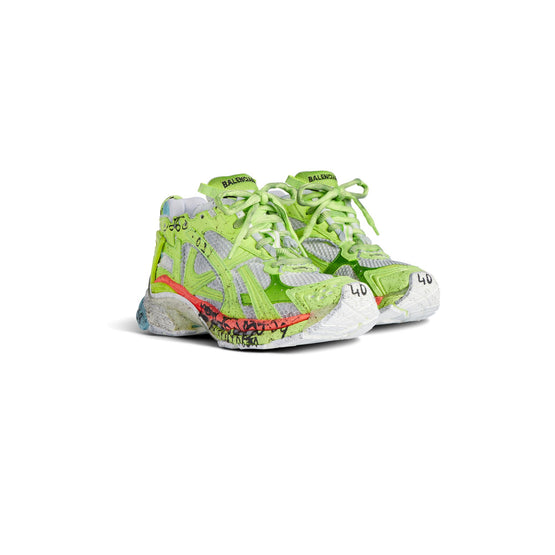 Men Runner Marathon/W - Whit/Fl Yell/Red/Blu