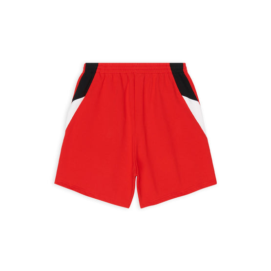 Men Tracksuit Shorts - Bright Red/Bk/Wt/Wt