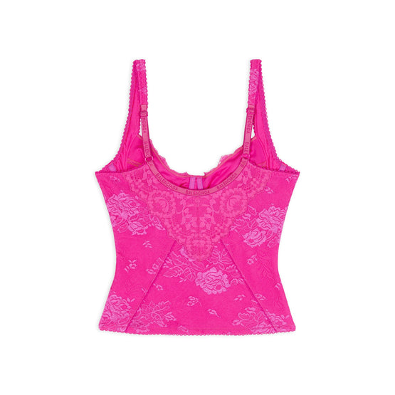 Women Lingerie Top - Lipstick Pink