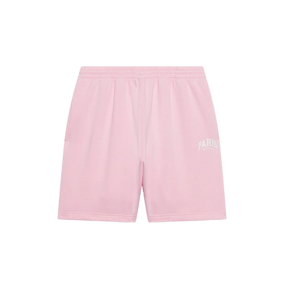 Men Sweat Shorts - Baby Pink/White W