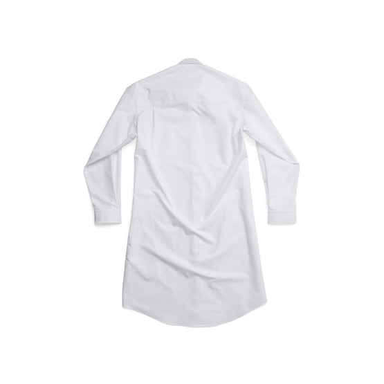 Women Hourglass Shirt Dress - White