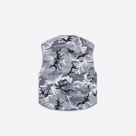 Men Cargo Vest - Grey/Black