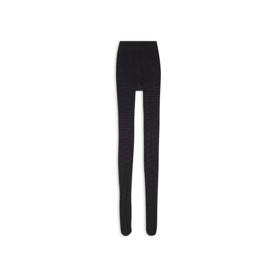 Women Tights Bb Monogram - Black