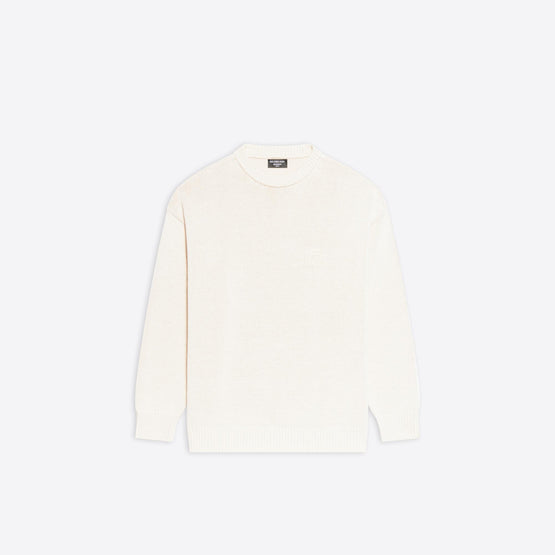 Men L/S Crewneck - Ecru W