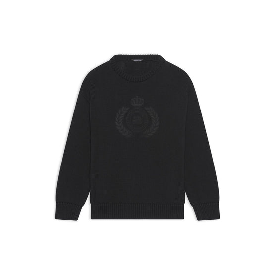 Men L/S Crewneck - Black