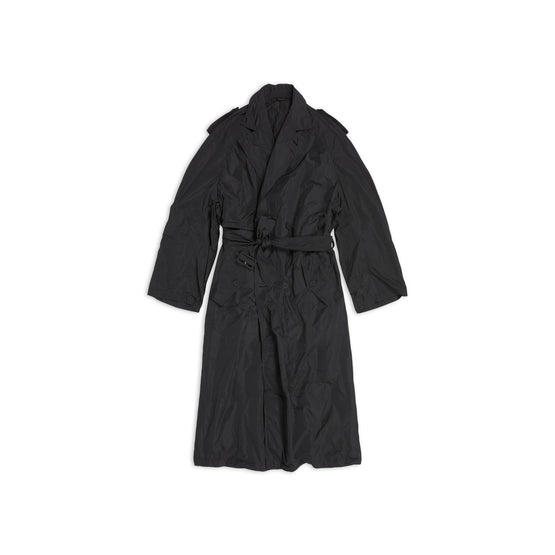 Women Packable Trench - Black