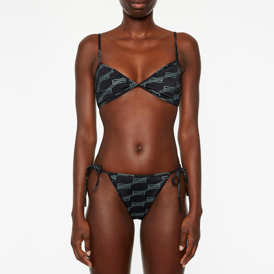 Women Sw Minimal Bikini Set - Black/Grey