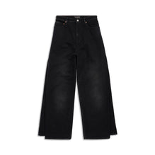 Men Double Front Pants - Sunbleached Black