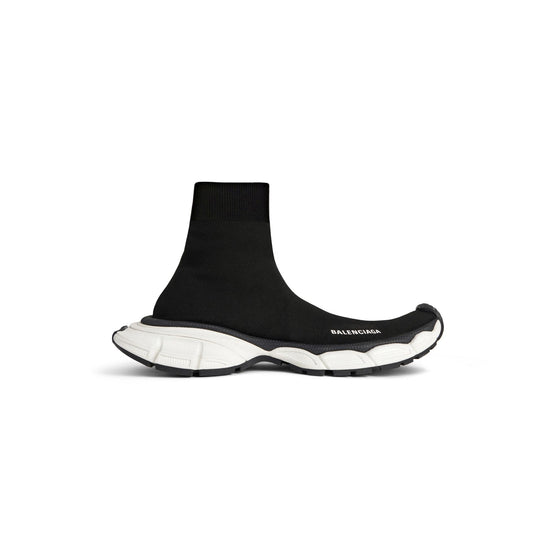 Women 3Xl Sock Knit - Black/White