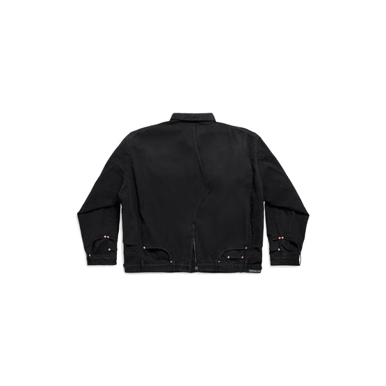 Men Deconstructed Jacket - Sunbleached Black