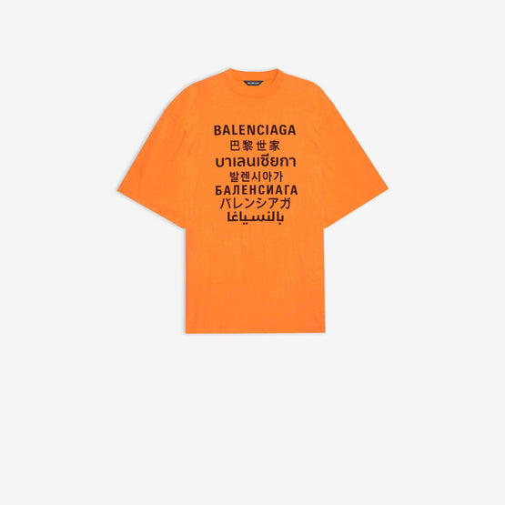 Men Xl T-Shirt - Fluo Orange/Black