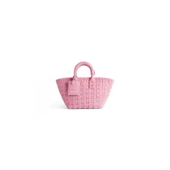 Women Bistro Basket Xs W/Strap - Sweet Pink/ L White