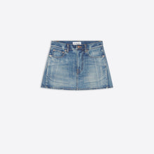 Women Mini 5 Pocket Skirt - Dirt Smoky Light Blu