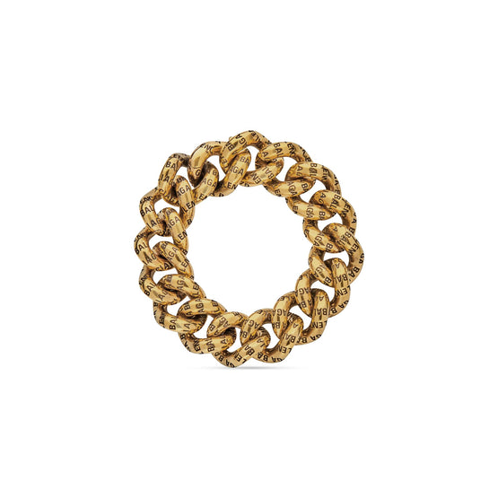 Unisex Logo Bracelet - Antique Gold